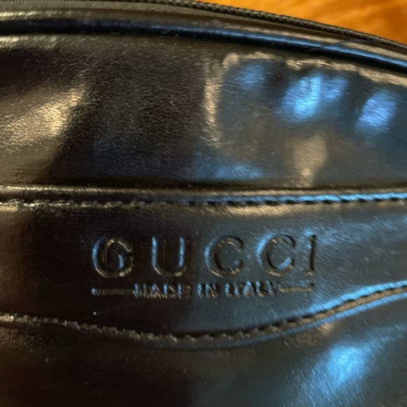 Authentic Gucci black leather cosmetic bag - Picture 2 of 6